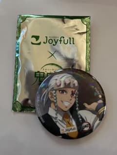 鬼滅の刃ジョイフルコラボ　缶バッジ、ぷっくりシール3点セットのサムネイル