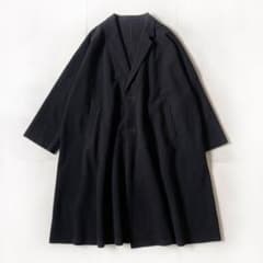 美品 ネストローブ ロングコート ウールカシミヤ フリースライトコート ブラック 美品 ネストローブ ロングコート ウールカシミヤ フリースライトコート