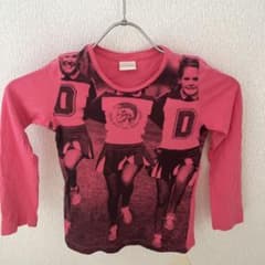 DIESEL 長袖カットソー ピンク グラフィックプリントのサムネイル