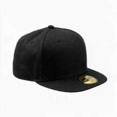 ニューエラ / New Era アンパイアキャップ 7.3/８　無地 ブラック
