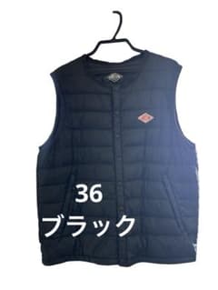 DANTON ダウンベスト ブラック 36 - メルカリ