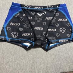 日体大 NSSU 競泳水着 ミズノ ロゴ入り - メルカリ