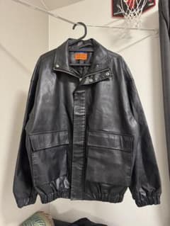 SAPENZYO ブラックレザージャケットのサムネイル
