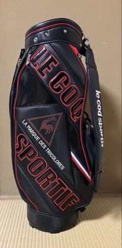 le coq sportif キャディバッグ 黒赤 - メルカリ