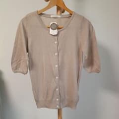 新品未使用 chocol raffine robe カーディガン ベージュ 半袖
