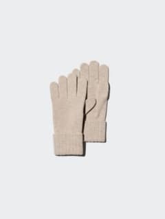 ユニクロ UNIQLO カシミヤニットグローブ 手袋 31 ベージュ Mサイズのサムネイル