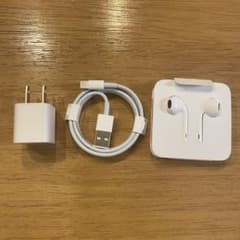 Apple純正 iPhone付属品セット 電源アダプタ ケーブル イヤホンのサムネイル