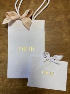 Dior 紙袋 ギフト袋 ギフトセット ピンクリボン付 - メルカリ