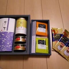 カニ缶 茶 コーヒー 紅茶 だしの素セットのサムネイル
