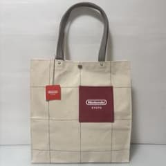 Nintendo KYOTO 限定 一澤帆布 トートバッグ グリッド背景 Nintendo KYOTO 限定 一澤帆布 トートバッグ グリッド背景 - メルカリ