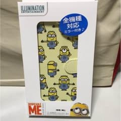 値下げ！新品  全機種対応 手帳型スマホケース ミニオンのサムネイル