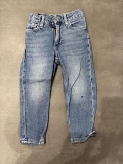 デニム ストレートパンツ ウォッシュ加工　デニム　キッズ　H&Mのサムネイル