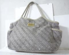 ラシット　russet　総柄　グレー系　シルバー系　ハンドバッグ　レディース
