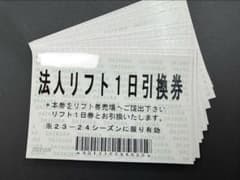 会津高原　だいくらスキー場　リフト券　2枚のサムネイル