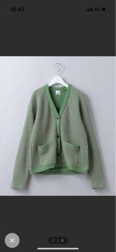 ＜6(ROKU)＞WAFFLE V NECK CARDIGAN/カーディガンのサムネイル