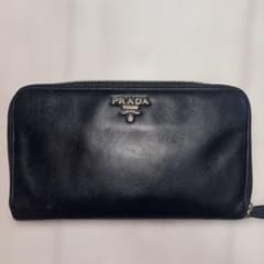 PRADA プラダ 長財布 サフィアーノメタル 1M0506 ブラック 正規品 
