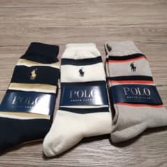 Ralph Laurenメンズ靴下３点セット25cm～27cmのサムネイル
