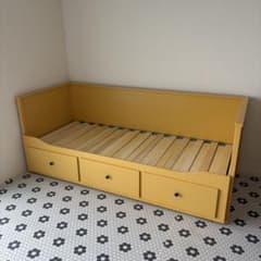 【希少カラー】IKEA HEMNES デイベッド イエロー｜説明書付き｜送料込み 希少カラー】IKEA HEMNES デイベッド イエロー｜説明書付き｜送料込み