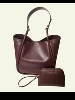 （中古品）CHARLES & KEITH トートバック ポーチ付きのサムネイル