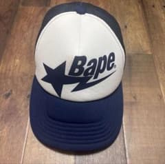 A BATHING APE Bapesta メッシュキャップ ネイビー 00sのサムネイル