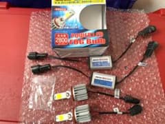 国産レーシングギア LED フォグ H8 H11 H16 2800K イエローのサムネイル