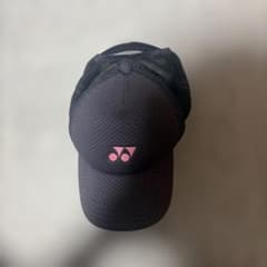 つ*～様 YONEX メッシュキャップ 黒・ピンクのサムネイル