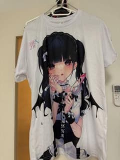 【美品】REIRIE プリントTシャツ ホワイト XL 黒宮れいのサムネイル