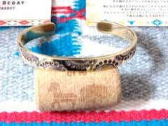 エリッカニコラスビケイ 真鍮スタンプワークバングル①レディース 