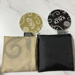 KALDI エコバッグ 2色セット ベージュ ブラックのサムネイル