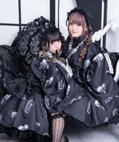 Palelfyプリンセス浴衣ドレスセット ブラック Palelfy プリンセス浴衣セット パニエ ハーネスベルト 即購入可能