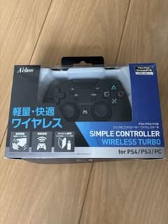 A'class シンプルコントローラー ワイヤレスターボ PS4/PS3/PCのサムネイル