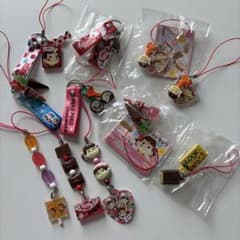 平成当時物　不二家おやつストラップ　10点　まとめ売りのサムネイル
