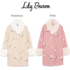 完売品】LilyBrown フラワービジューコート クリスマスやデートに 