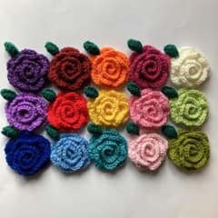 アクリルタワシ15個（薔薇）のサムネイル