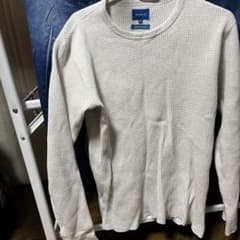 BEAMS ワッフルカットソー 日本製 ホワイト Mサイズのサムネイル