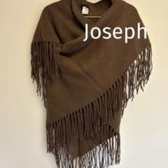 Josephジョセフ フリンジ付きカシミアストールショール/マローネブラウン Josephジョセフ フリンジ付きカシミアストールショール/マローネ