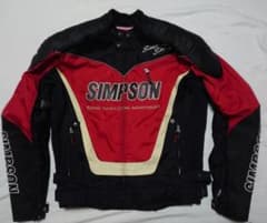 ☆SIMPSONシンプソンライディングジャケットライダースジャケット(L