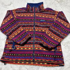BANFF DESIGNS 総柄 フリースジャケット
