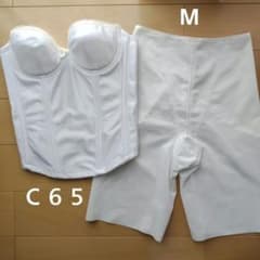 ブライダルインナーセット ホワイト コルセット C65 ガードル M - メルカリ