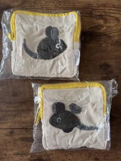 ガチャ　レオレオニ　サガラ刺繍ポーチ　ぜんまいねずみセットのサムネイル