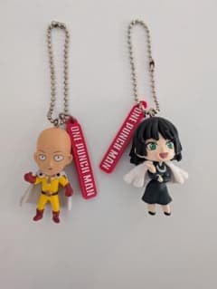 ワンパンマン フィギュアキーチェーン　サイタマ　地獄のフブキ　マスコット