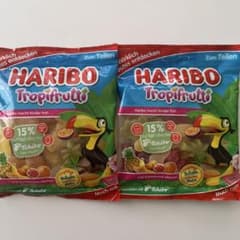 【新品未開封】HARIBO ハリボー　グミ　トロッピフルッティー　175g×2袋