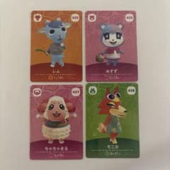 あつまれどうぶつの森 amiiboカード 第5弾 4枚セットのサムネイル