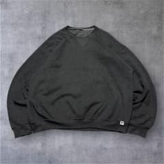 vintage90s古着Russell前Vガゼットソリッドブランクスウェット古着