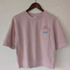 GU×おぱんちゅうさぎ ライトスウェットT ピンク　Mのサムネイル