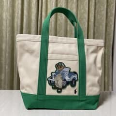ケイ　ほぼ新品】ラルフローレン ポロベア トートバッグ 刺繍 ケイ様専用 ほぼ新品】ラルフローレン ポロベア トートバッグ 刺繍
