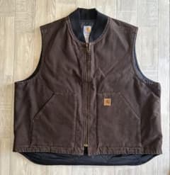 Carhartt ブラウン ダウンベスト 2XLのサムネイル