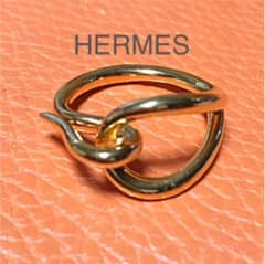 HERMES スカーフリング　ジャンボ　ゴールドのサムネイル