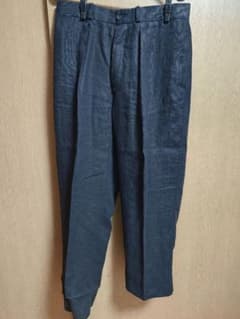Bernard Zins WALLIS Black Linen Slacks