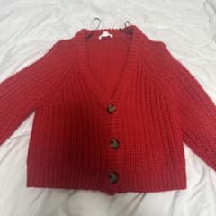 H&M レッド リブニット カーディガンのサムネイル